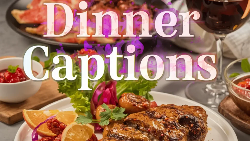 dinner captions for instagram