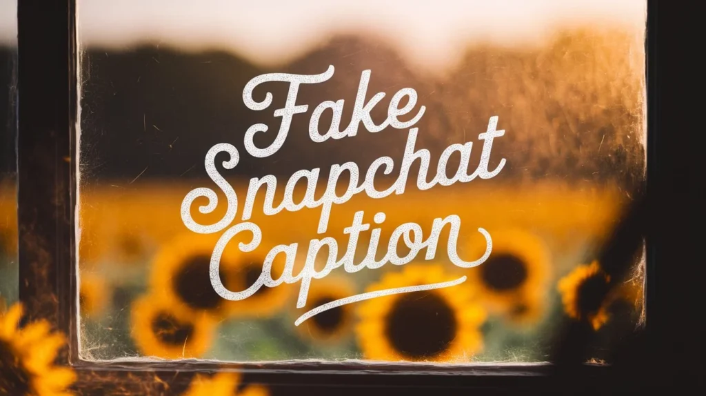 fake snapchat caption
